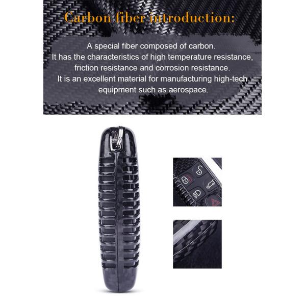 100% Real Landrover Shockproof Carbon Fiber Car Key Case