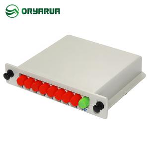 China FC UPC 1X8 Fiber Optic Cassette PLC Splitter ABS Material wholesale