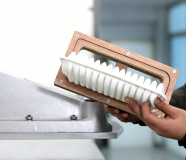 2.25kw ECO Air Filter Non Woven Fabric Cutting Machine