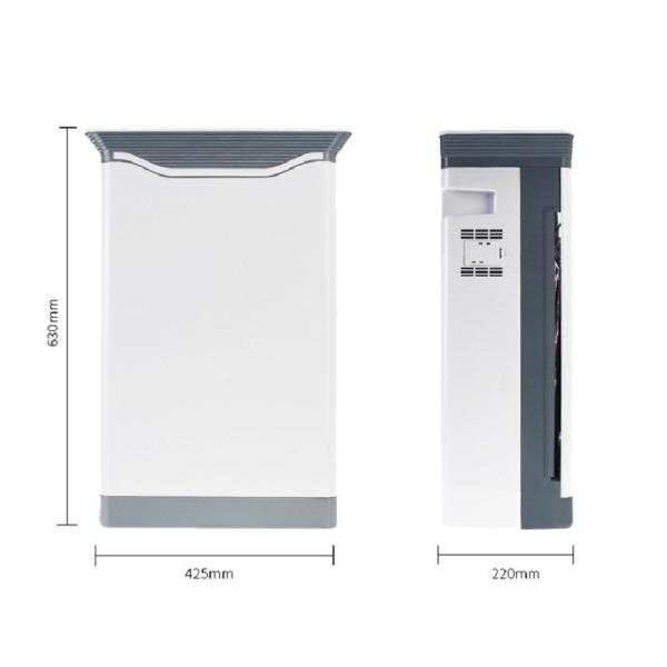 UVC Vertical 65W Hepa Air Purifier Noise 66Db Negative Ion Plasma