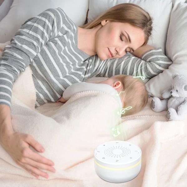 30 Sound White Noise Machine with Timer USB Rechargeable