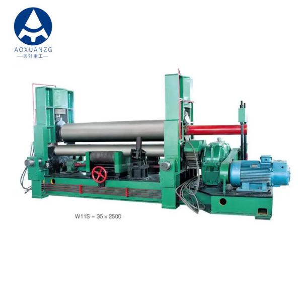Quality Universal Upper Three Roller Plate Rolling Machine With PLC Preheating for sale