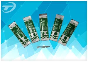 Single Use Stainless Steel Sterile Surgical Blades With Plastic Handle
