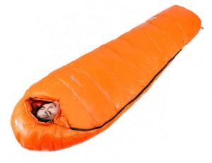China 3 Season Waterproof Outdoor Sleeping Bag for Camping Customized Logo Fabric Mummy Pcs wholesale