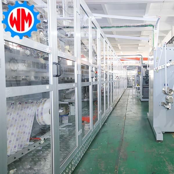 Quality Womeng New Model Full Servo Baby Diaper Making Machine 800pcs/Min PLC Control for sale