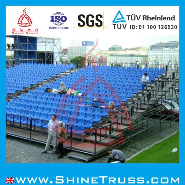 Bleachers and Grandstand with Fabric Chair for Indoor Bleacher