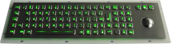 Quality Waterproof metal Backlit USB Keyboard with 81 Keys compact illuminated keyboard for sale