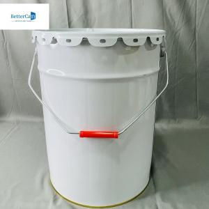 China 10 Liter Metal Pail Bucket With Lid 2.2 Gallon Liquid Packaging Empty Coated Can wholesale