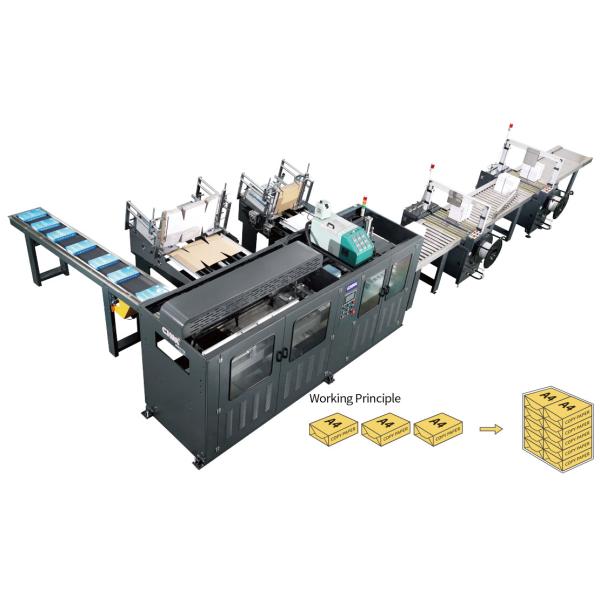 AC Drive Paper A4 Cutting And Packing Machine Box Wrapping Machine