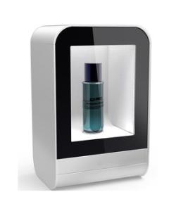 White Indoor Auto Transparent LCD Screen Display Box 22 Inch With Metal Back Shell