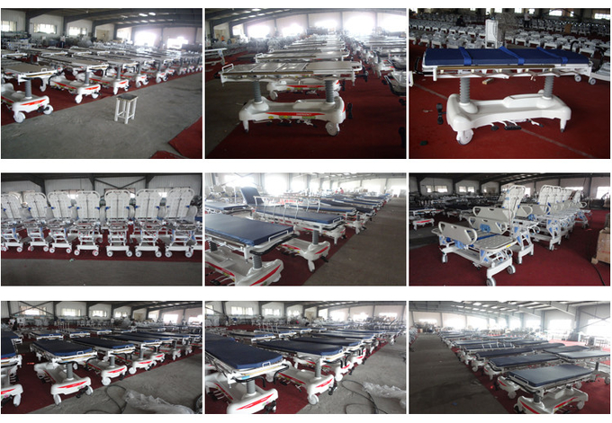 Three Cranks Manual Hospital Bed With Luxury Four Fold PP Guardrails