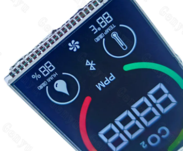 2.5 Inch VA LCD Display 4 Digit 7 Segment Screen with 24PIN Interface for Clear Numerical Readout