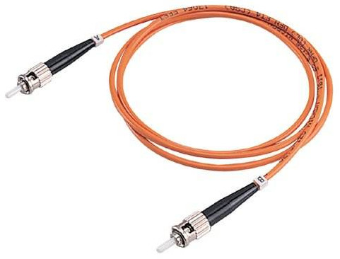 Fiber Optic ST to ST Patch Cord 62.5 / 125 μm Simplex for Telecommunication