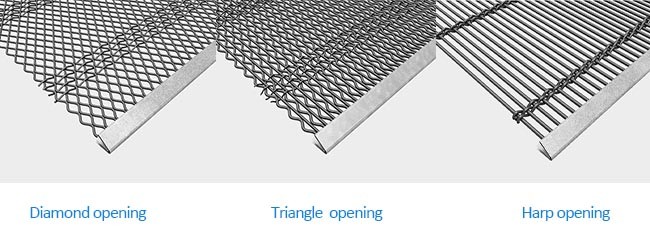 Heavy Duty Mining Screen Mesh Anti Clogging Large Openings