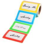 Moisture Proof BOPP Self Adhesive Name Labels Offset CMY Printing