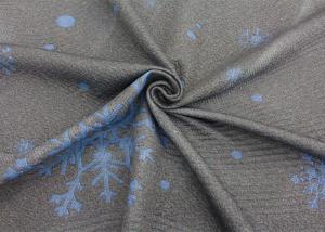 100% polyester fine jacquard knitted mattress fabric snowflake pattern