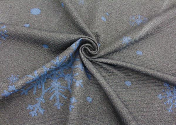 Quality 100% polyester fine jacquard knitted mattress fabric snowflake pattern for sale