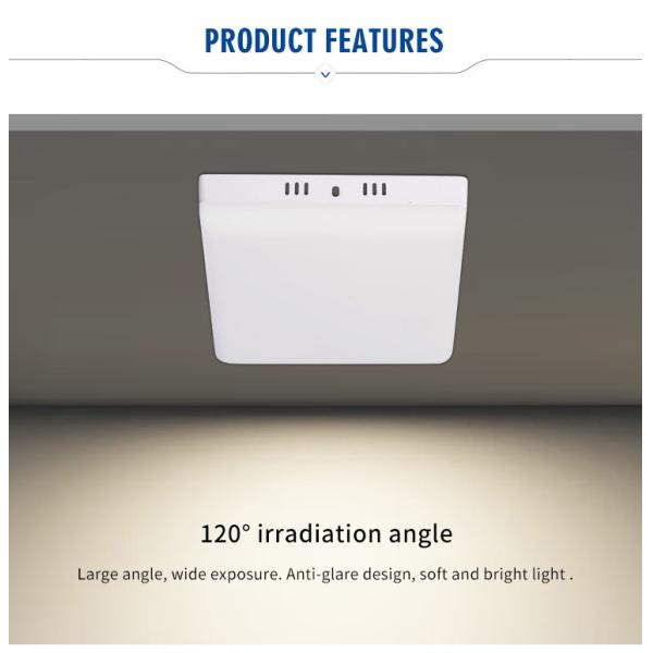 Aluminum Frameless IP44 Square Surface 18W 24W 36W 48W Led Panel Light