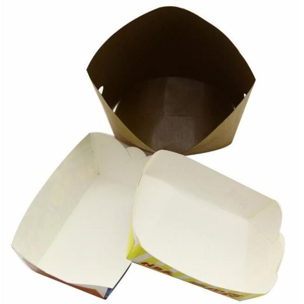 Custom Food Grade Paper Doughnet Box Wholesale,fast food take away paper box, custom printed food packaging bagease, pac