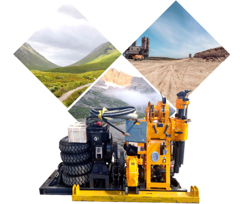 Soil Testing Geotechnical Exploration Drill Rigs Portable Small Engineering Machine