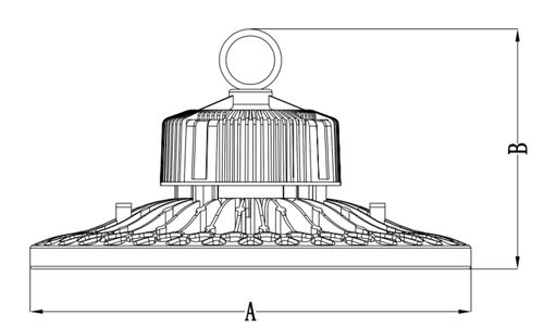 1-10V Diming Control UFO LED High Bay Light With PIR Sensor 5 Years Guarantee