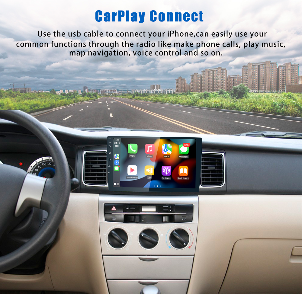 Universal Radio Stereo Audio Head Unit 9 Inch 2 Din Double Din Car DVD Player with Bluetooth