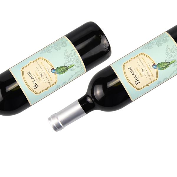 Gold Foil Packaging Sticker Labels Partone Color Custom Wine Bottle Labels