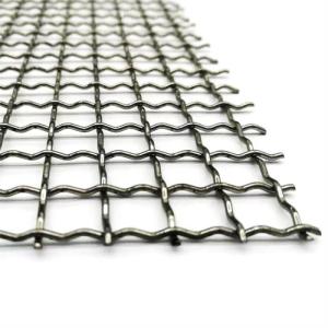 Width 0.5m-2m Galvanized Crimped Wire Mesh Vibrating Waving Rustproof