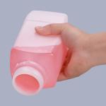 1L Liquid Powder Solid Gel Storage Plastic Square Bottles with Frost Surface
