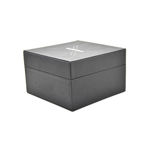High-End Grey Flip-Top Watch Case Jewelry Gift Box Handcrafted Paper Candles and Perfume Packaging