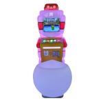 19 inches display kid video game machine with different game content, colorful