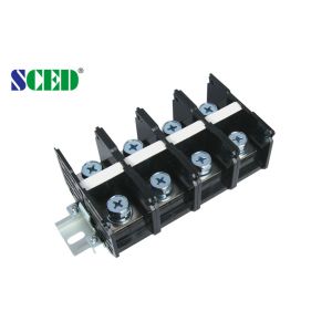 China Power Terminal Block 32.00mm 175A Black Screw Mount Connection wholesale
