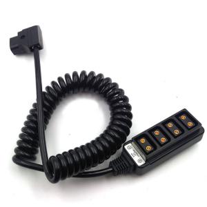 China D-Tap Camera Connection Cable Ptap Powertap Male To 4* Female Spring Cable wholesale