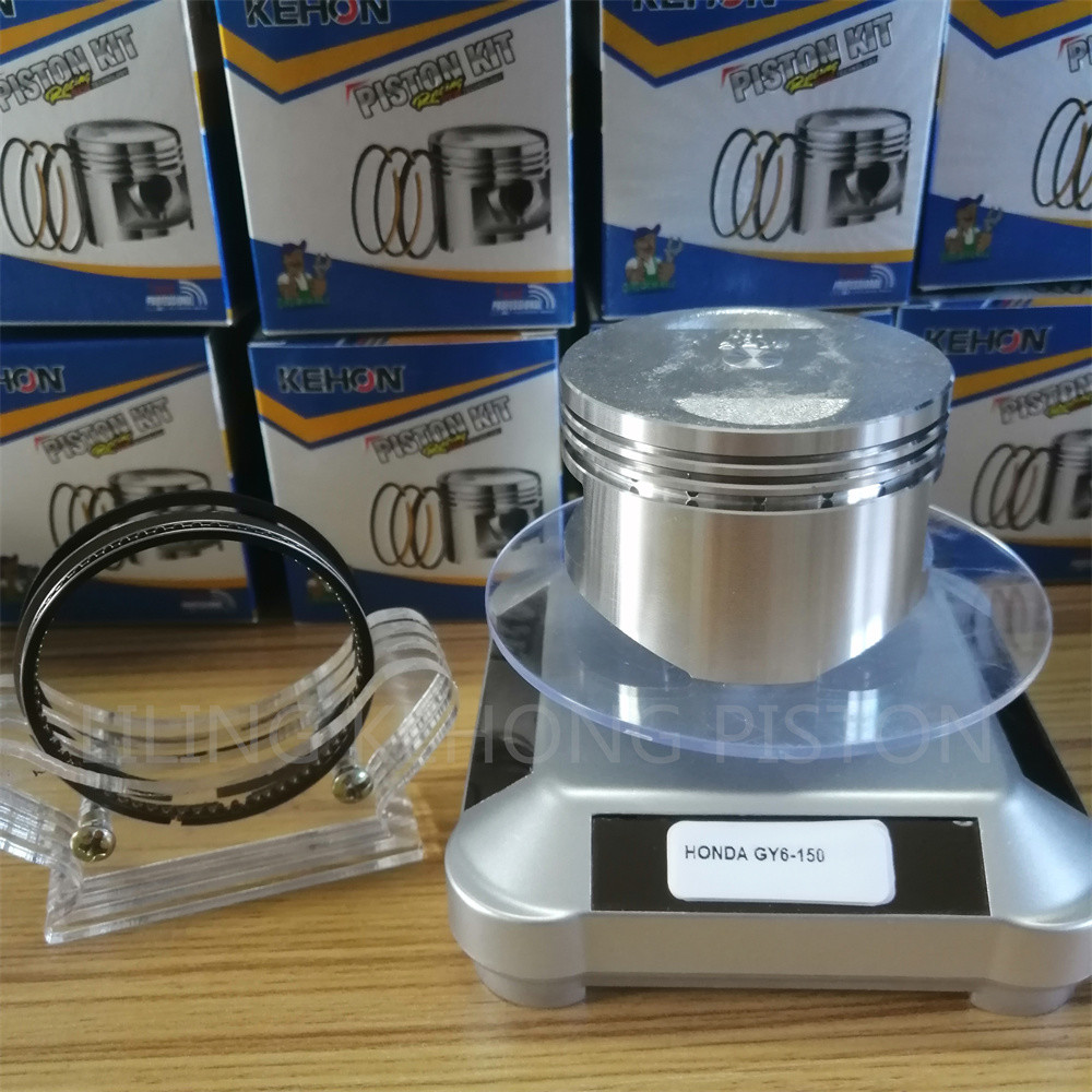 57.4mm CLY DIA GY6 Piston Kit For GY6 150 Aluminum Anti Corrosion