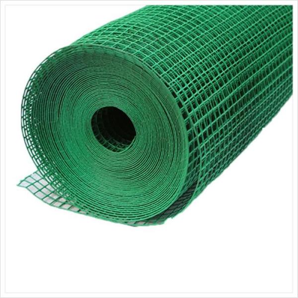 Quality Green PVC Welded Wire Mesh Rolls 1/2" 2''X2'' Weld Mesh Wire Netting for sale