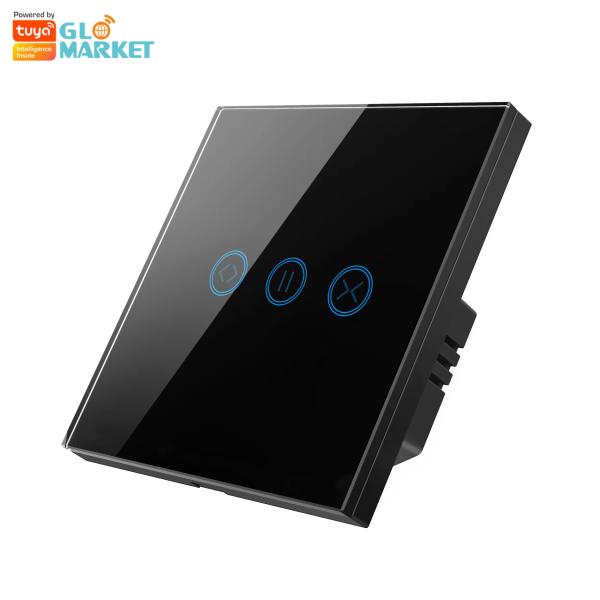 Glomarket Tuya WiFi Smart Touch Screen Curtain Switch Rolling Shutter Door