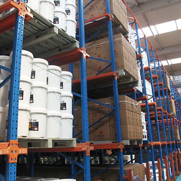 2-7 Levels Drive In Pallet Racking System For Customized Heavy Duty Warehouse Storage