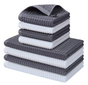 Waffle Square Towel for Dishwashing Soft Non-Stick No Color Loss Pineapple Hair Towel