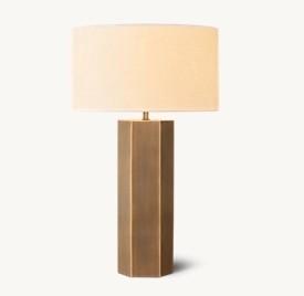 Quality Solid Brass Base LED Bedside Table Lamps For Bedroom Dimmer Switch On Socket for sale