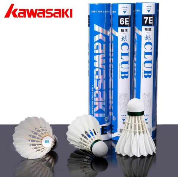 Quality Original Kawasaki badminton duck feather shuttlecocks for sale