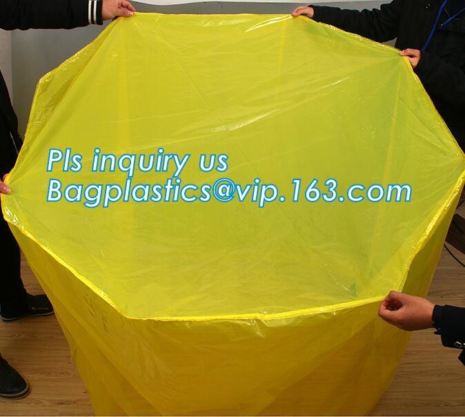 Customized Square Bottom or Side Guesst Plastic Protective Pallet Covers, 4 Mil Dust proof Clear Pallet Covers, BAGPLAST
