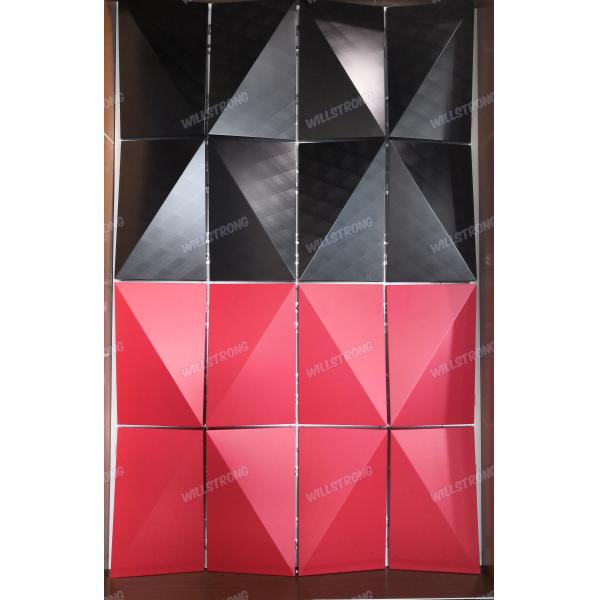 3D Design Black Aluminum Composite Panel With 0.4 / 0.5mm Thick Fireproof