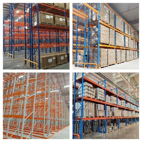 Heavy Duty Selective Pallet Racking System with High Load Capacity and Adjustable Levels for Warehouse Storage