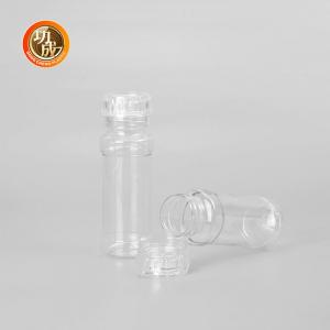 China Custom Transparent Plastic Spice Bottles Condiment Shaker Jars 250ml 500ml wholesale