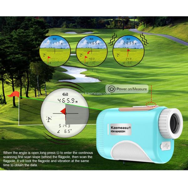 kaemeasu Mini Laser Rangefinder Rechargeable Golf Range Finder With Magnetic Adsorption MA600