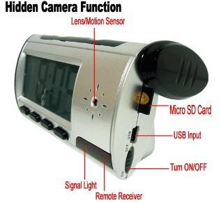 Quality Home Security Mini Alarm Clock DVR Spy Hidden Surveillance Camera Audio Video Recorder for sale