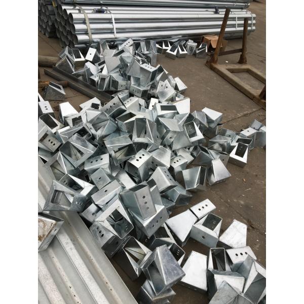 Hot Dip Zinc Coated Galvanized Steel Guardrail Spacer With ISO9001 2008 Certification