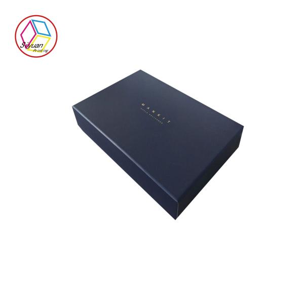Navy Color Jewelry Paper Gift Box / Black Cardboard Jewelry Gift Boxes