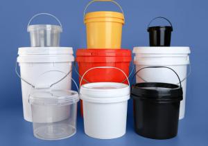 China Seal Lid Rounded Plastic Bucket For Convenient And Safe Storage wholesale