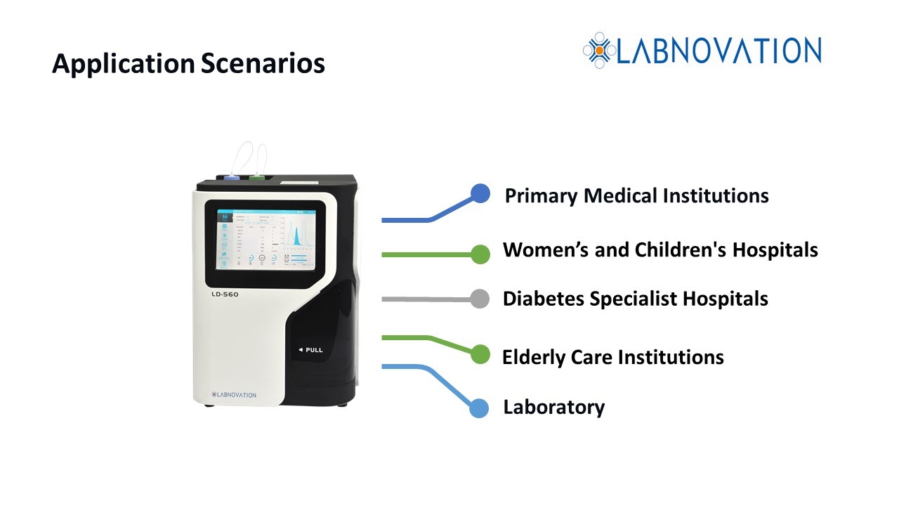 Labnovaion Analyzer LD-560 For HbA1c Testing CV<2% HPLC Method IFCC Certificated HbA1c Analyzer